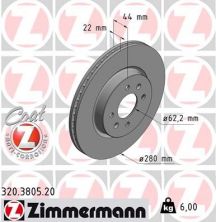 Zimmermann 320.3805.20 - Brzdový kotúč -