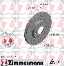 Zimmermann 320.3813.52 - Brzdový kotúč -