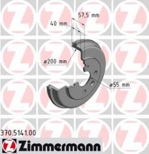 Zimmermann 370.5141.00 - Brzdový bubon -