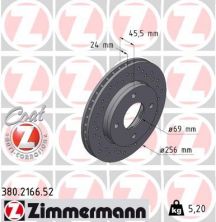 Zimmermann 380.2166.52 - Brzdový kotúč -