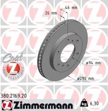 Zimmermann 380.2169.20 - Brzdový kotúč -