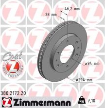 Zimmermann 380.2172.20 - Brzdový kotúč -