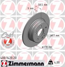 Zimmermann 400.1420.20 - Brzdový kotúč -