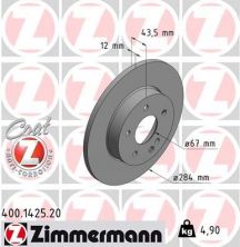Zimmermann 400.1425.20 - Brzdový kotúč -