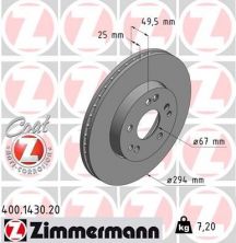 Zimmermann 400.1430.20 - Brzdový kotúč -