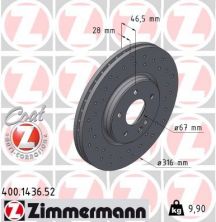 Zimmermann 400.1436.52 - Brzdový kotúč -