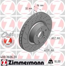 Zimmermann 400.3606.20 - Brzdový kotúč -