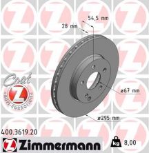 Zimmermann 400.3619.20 - Brzdový kotúč -