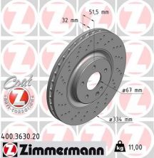 Zimmermann 400.3630.20 - Brzdový kotúč -