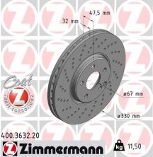 Zimmermann 400.3632.20 - Brzdový kotúč -