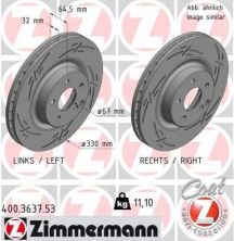 Zimmermann 400.3637.53 - Brzdový kotúč -