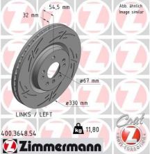 Zimmermann 400.3648.54 - Brzdový kotúč -