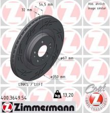 Zimmermann 400.3649.54 - Brzdový kotúč -