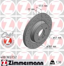 Zimmermann 400.3657.52 - Brzdový kotúč -