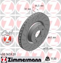 Zimmermann 400.3659.20 - Brzdový kotúč -