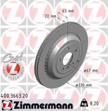 Zimmermann 400.3663.20 - Brzdový kotúč -