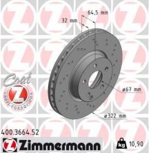 Zimmermann 400.3664.52 - Brzdový kotúč -