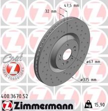 Zimmermann 400.3670.52 - Brzdový kotúč -