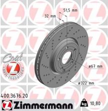 Zimmermann 400.3676.20 - Brzdový kotúč -