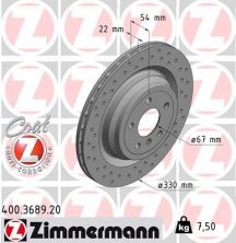 Zimmermann 400.3689.20 - Brzdový kotúč -