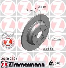 Zimmermann 400.3692.20 - Brzdový kotúč -