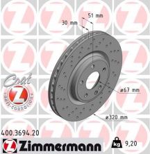 Zimmermann 400.3694.20 - Brzdový kotúč -