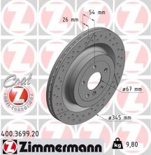 Zimmermann 400.3699.20 - Brzdový kotúč -
