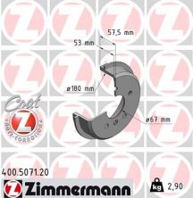 Zimmermann 400.5071.20 - Brzdový bubon -