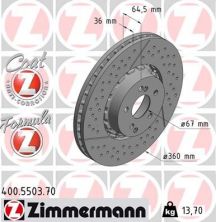 Zimmermann 400.5503.70 - Brzdový kotúč -