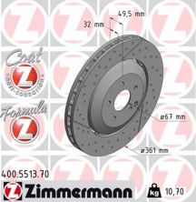 Zimmermann 400.5513.70 - Brzdový kotúč -