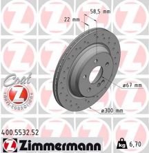 Zimmermann 400.5532.52 - Brzdový kotúč -