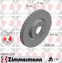 Zimmermann 400.5542.20 - Brzdový kotúč -