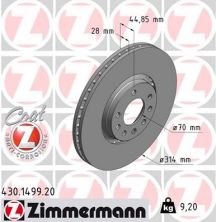 Zimmermann 430.1499.20 - Brzdový kotúč -