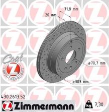 Zimmermann 430.2613.52 - Brzdový kotúč -