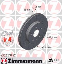 Zimmermann 430.2618.52 - Brzdový kotúč -