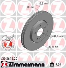 Zimmermann 430.2646.20 - Brzdový kotúč -