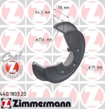 Zimmermann 440.1803.20 - Brzdový bubon -