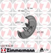 Zimmermann 440.1834.00 - Brzdový bubon -