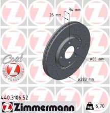 Zimmermann 440.3106.52 - Brzdový kotúč -
