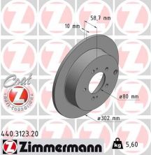 Zimmermann 440.3123.20 - Brzdový kotúč -