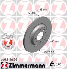 Zimmermann 440.3126.20 - Brzdový kotúč -