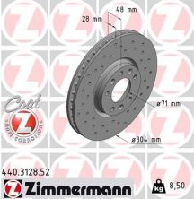 Zimmermann 440.3128.52 - Brzdový kotúč -