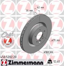 Zimmermann 450.5202.20 - Brzdový kotúč -