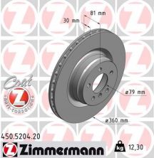 Zimmermann 450.5204.20 - Brzdový kotúč -