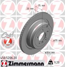Zimmermann 450.5206.20 - Brzdový kotúč -