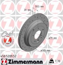 Zimmermann 450.5209.52 - Brzdový kotúč -