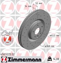 Zimmermann 450.5225.52 - Brzdový kotúč -