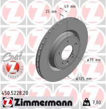Zimmermann 450.5228.20 - Brzdový kotúč -