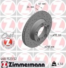 Zimmermann 460.1523.52 - Brzdový kotúč -