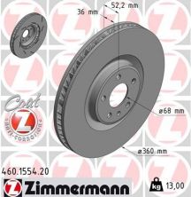 Zimmermann 460.1554.20 - Brzdový kotúč -